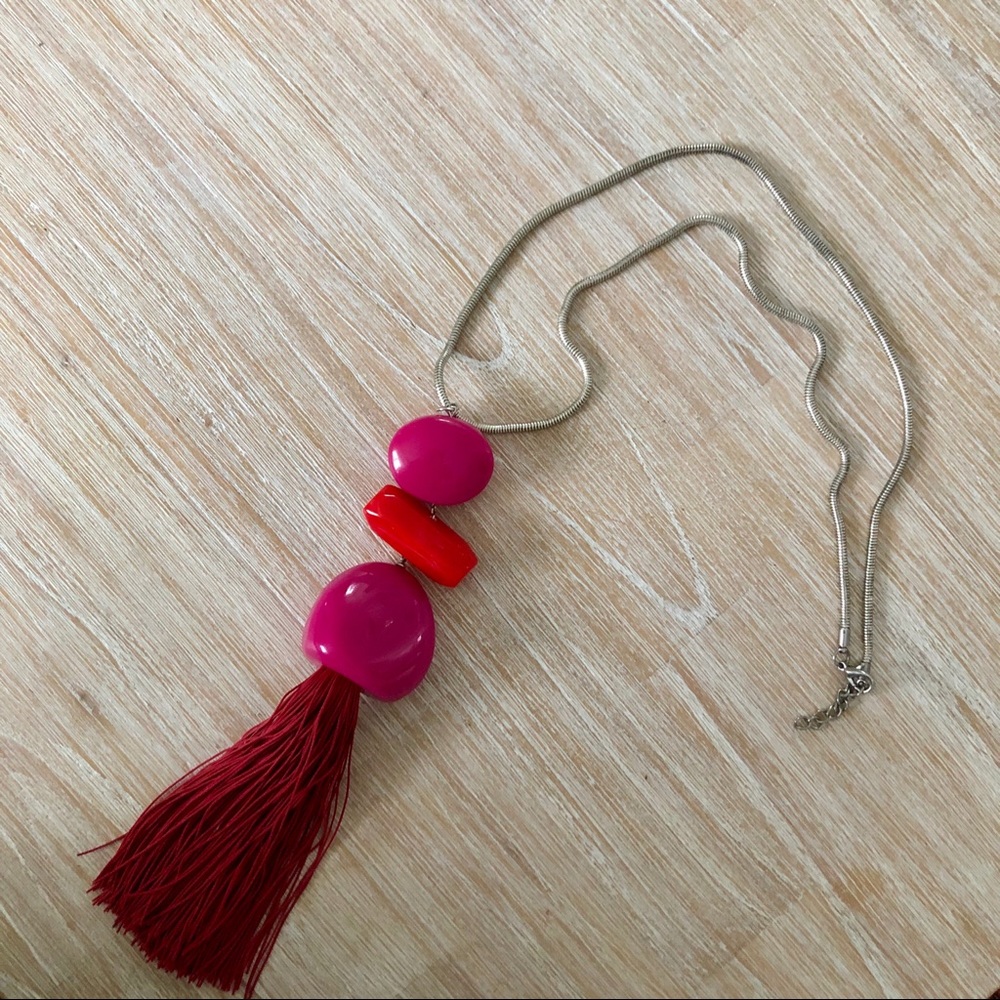 Parfois long accent necklace